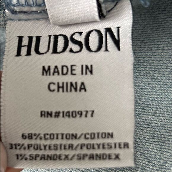 Hudson Jeans Girls’s Light Wash Denim Jacket Size XL - Picture 8 of 11